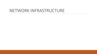 NETWORK INFRASTRUCTURE
 