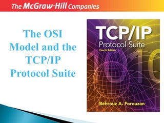 The OSI
Model and the
TCP/IP
Protocol Suite
 