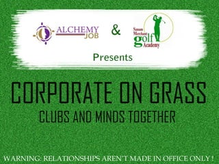 Networking on golf course