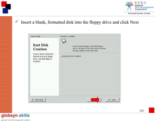  Insert a blank, formatted disk into the floppy drive and click Next

422

 