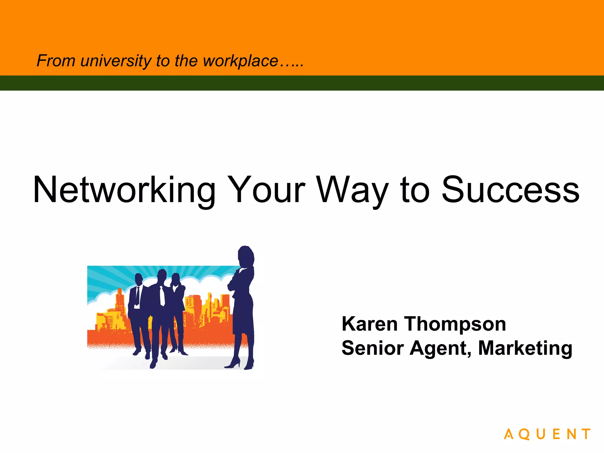 Networking Your Way to Success PPT Social Networking