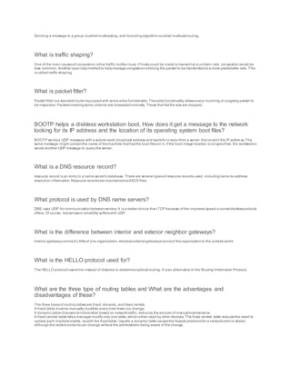 Networking question | DOCX
