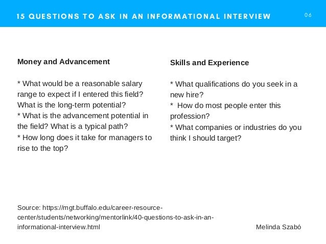 questions to ask at an informal interview