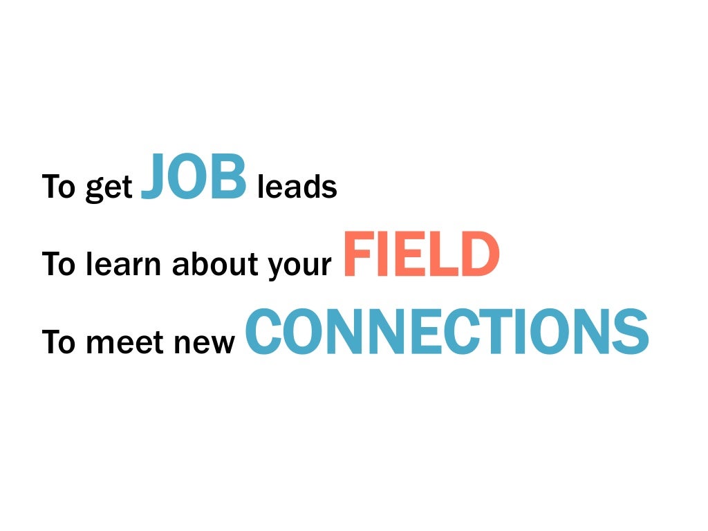 how to get job leads