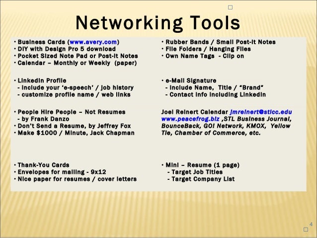 strategies for networking