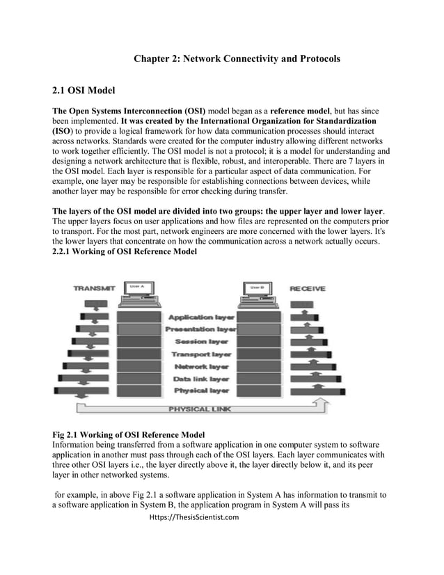 Network Connectivity and Protocols and OSI Model | PDF