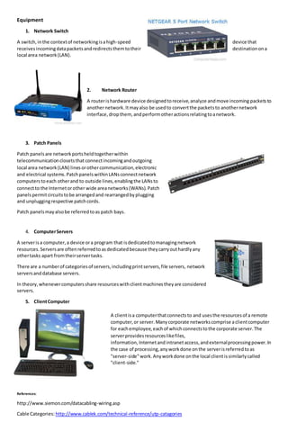Networking tools | DOCX | Computer Networking | Computing