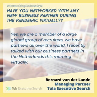 #NetworkingWednesdays
#NetworkingWednesdays
 