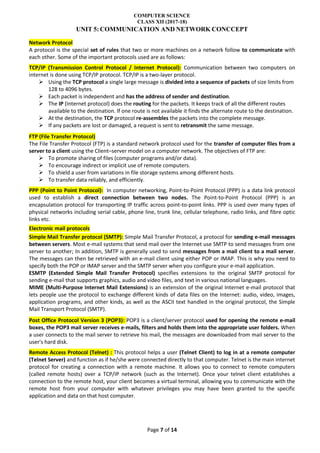 networking and communication notes for class 12 | PDF