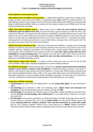 networking and communication notes for class 12 | PDF