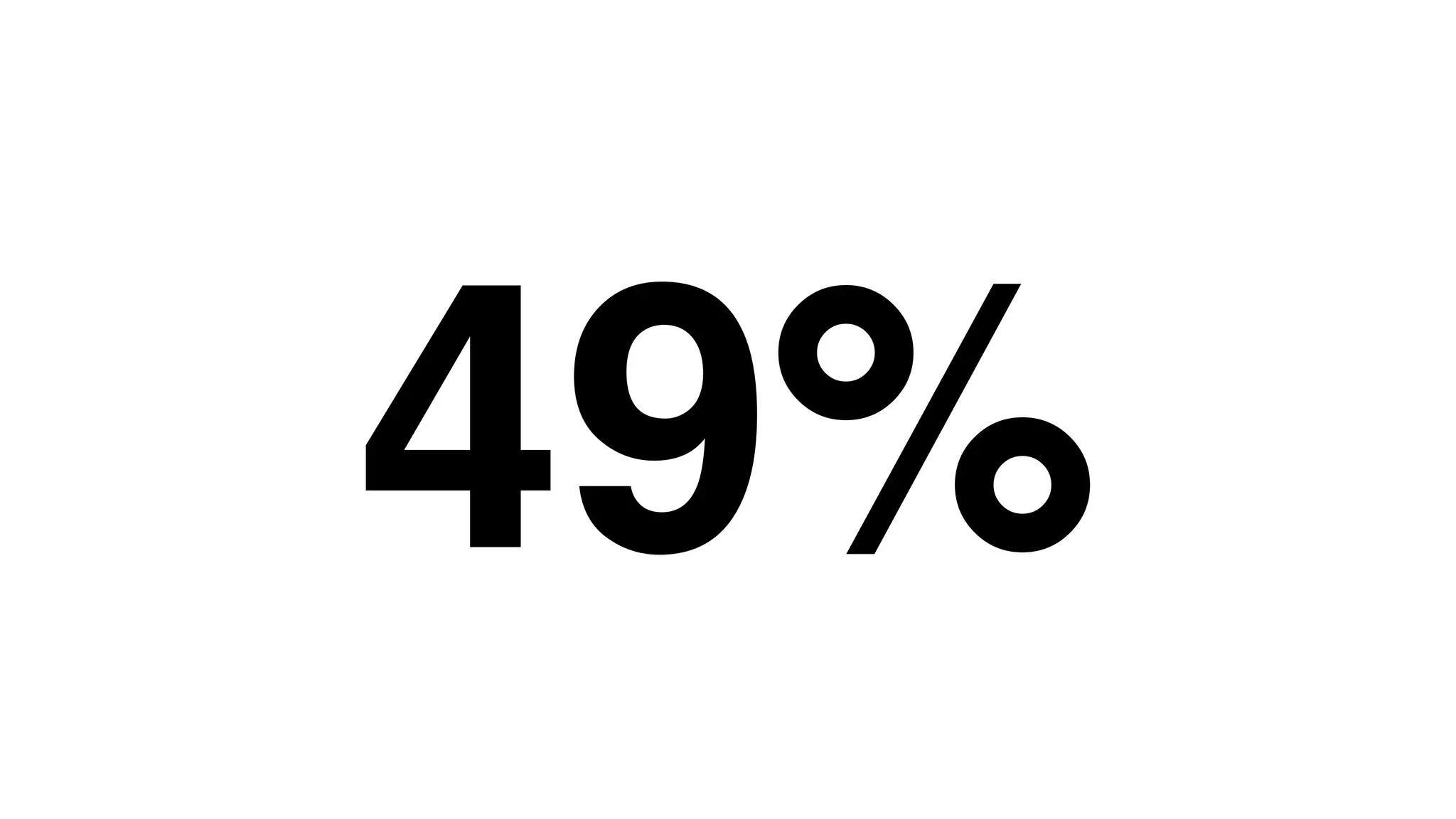 49%
 