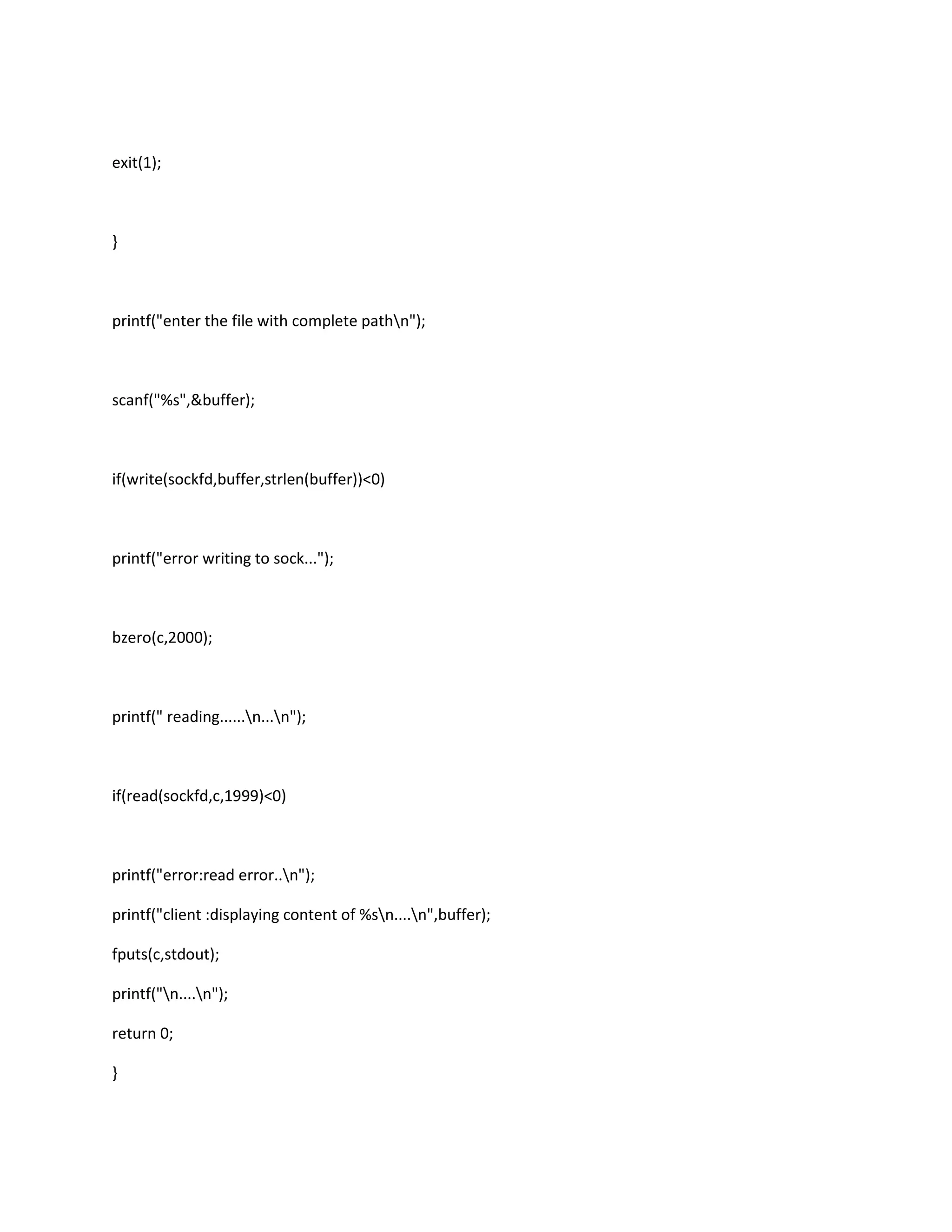 Network lap pgms 7th semester