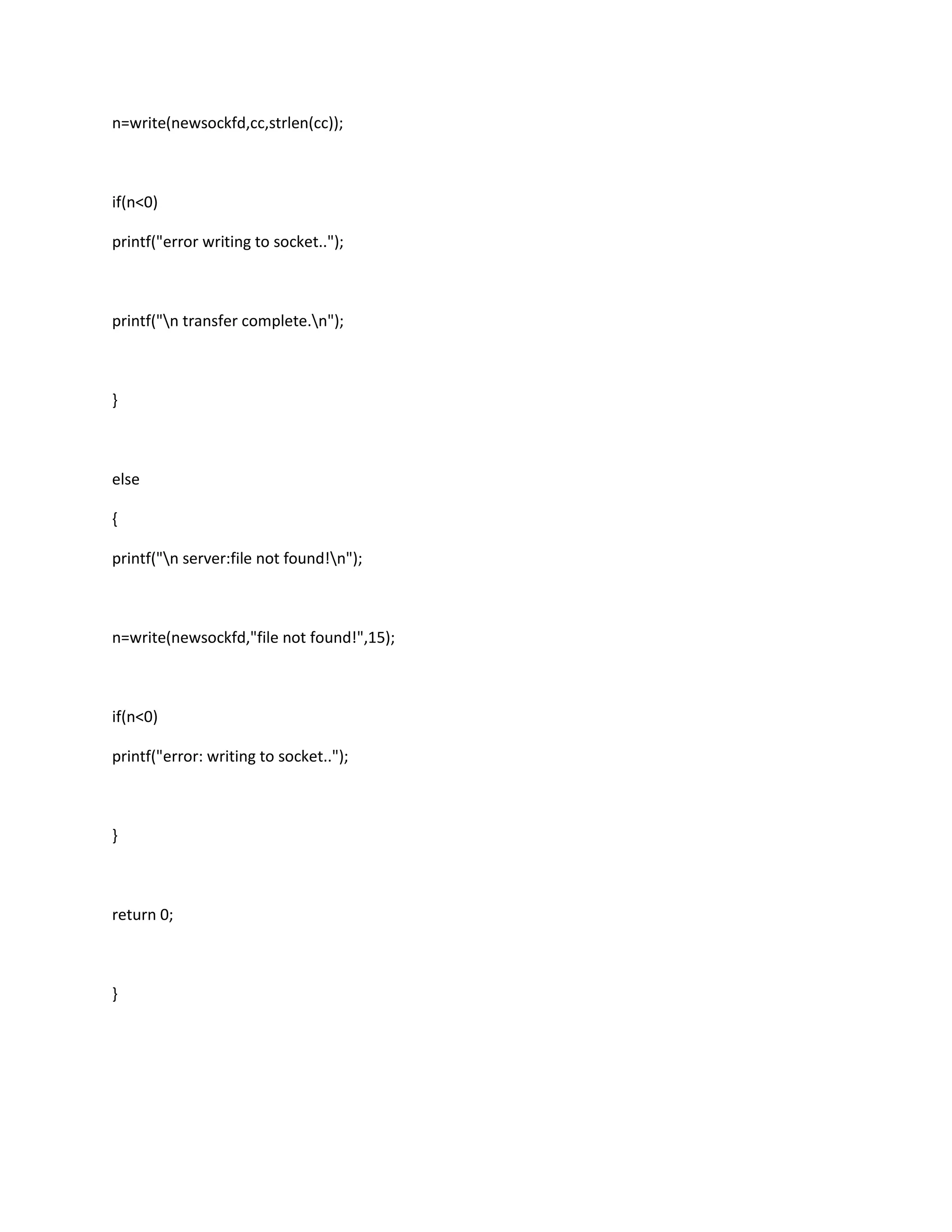 Network lap pgms 7th semester