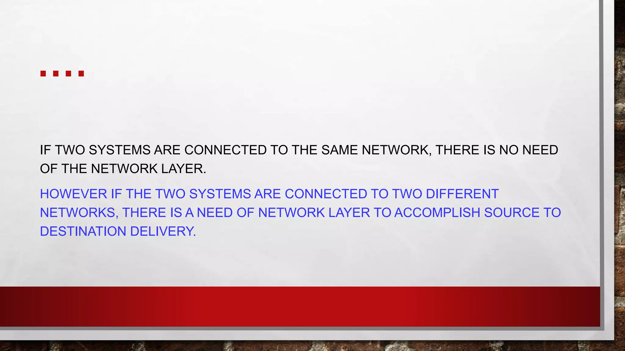 Network layer | PPT