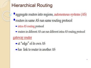 Hierarchical Routing
 