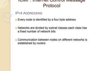 ICMP: Internet Control Message
Protocol
 