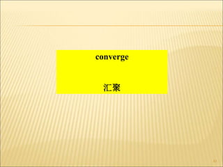 85
converge
汇聚
 