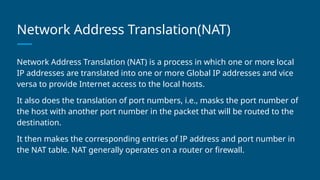 Main Protocols on the network layer of OSI model | PPTX