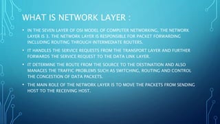 Network Layer Programming Network layers forwarding.docx