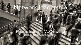 Network leadership
How to lead in a VUCA world
Rogier Schmit, 20 June 2018
1Photo by José Martín Ramírez C on Unsplash
 