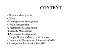 Network management ppt | PPTX