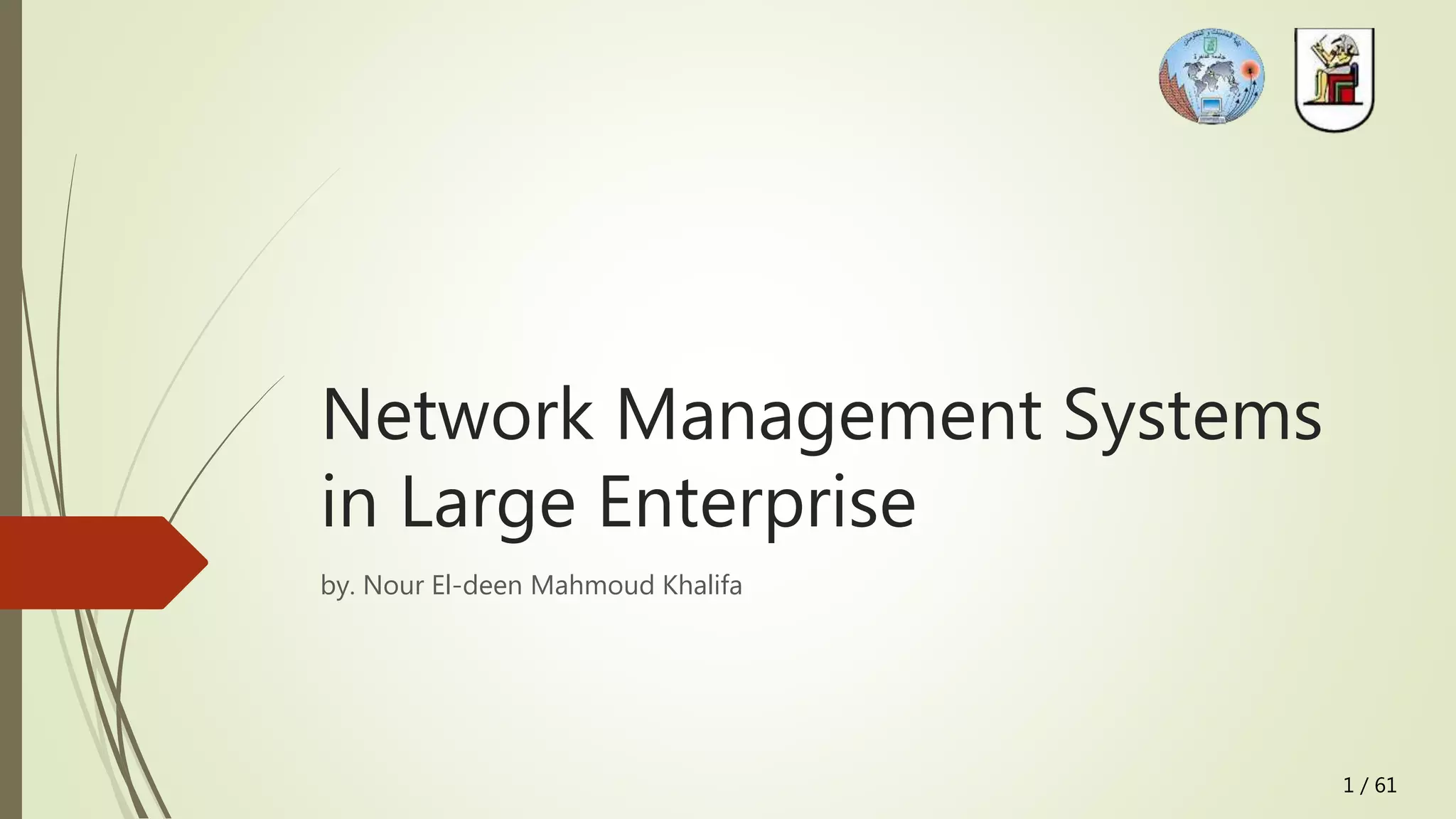 Network management systems in large enterprise | PPT