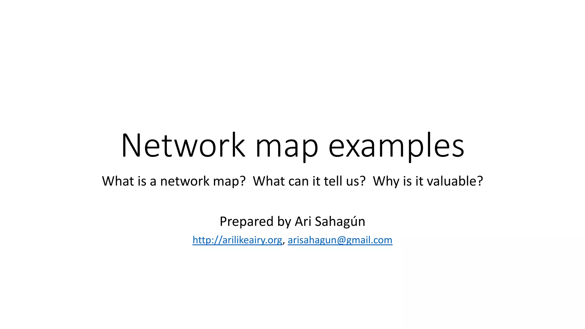 Network map examples PPT - Network Map Examples 1 2048