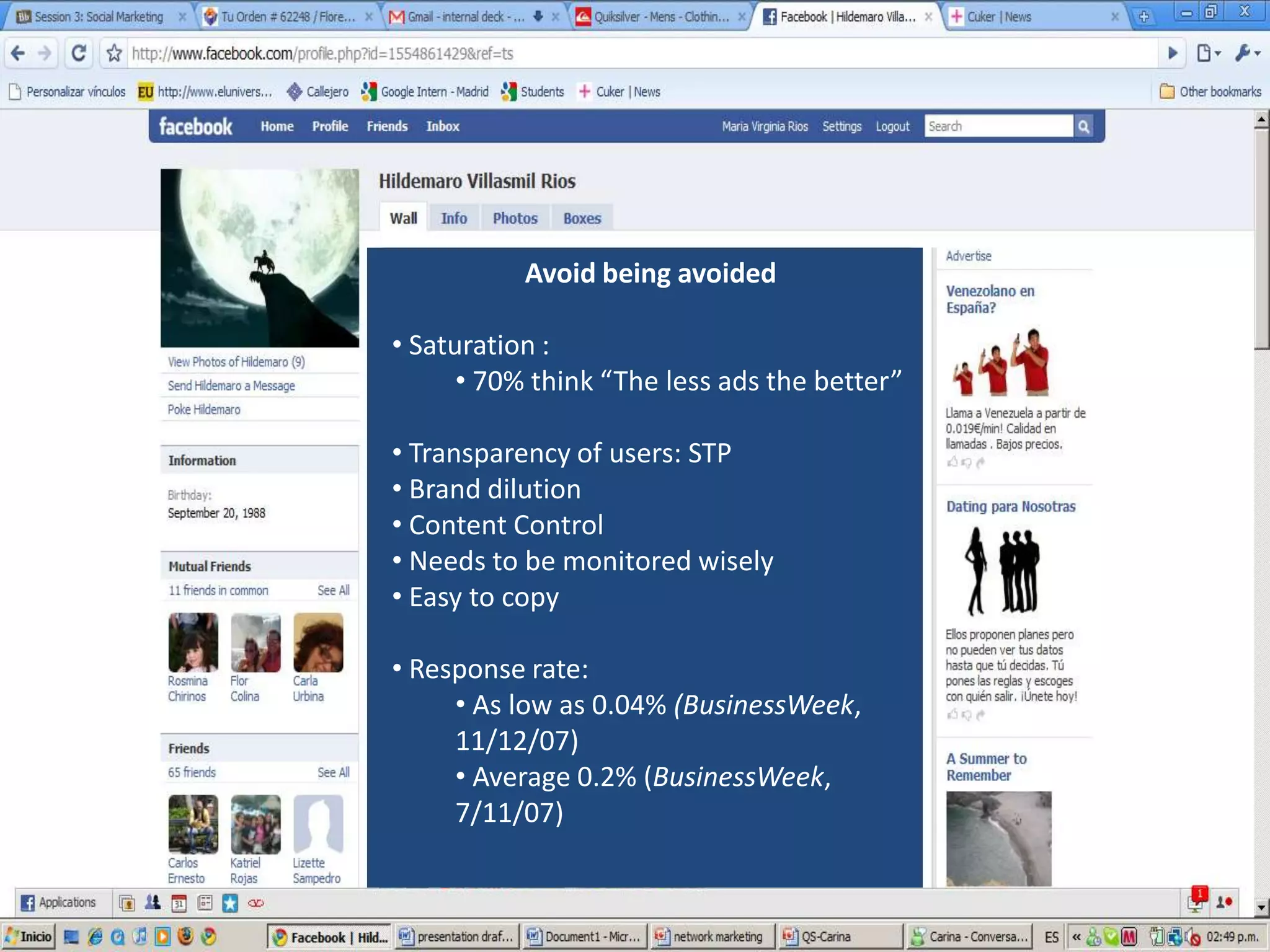 Network Marketing: Quicksilver Case