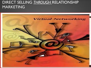 DIRECT SELLING  THROUGH  RELATIONSHIP MARKETING 
