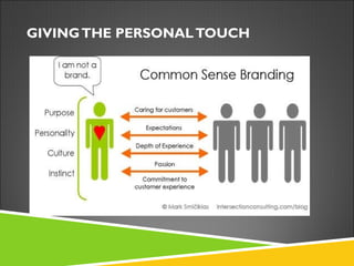 GIVING THE PERSONAL TOUCH 