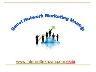 Genel Network Marketing Mantığı www.internettekazan.com  ekibi 