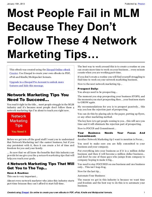 network marketing flyers