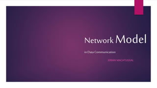 Network Model
inData Communication
JERIAN MACATUGGAL
 
