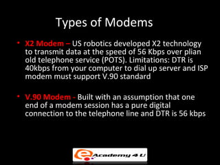 Network modem | PPT | Computer Networking | Computing
