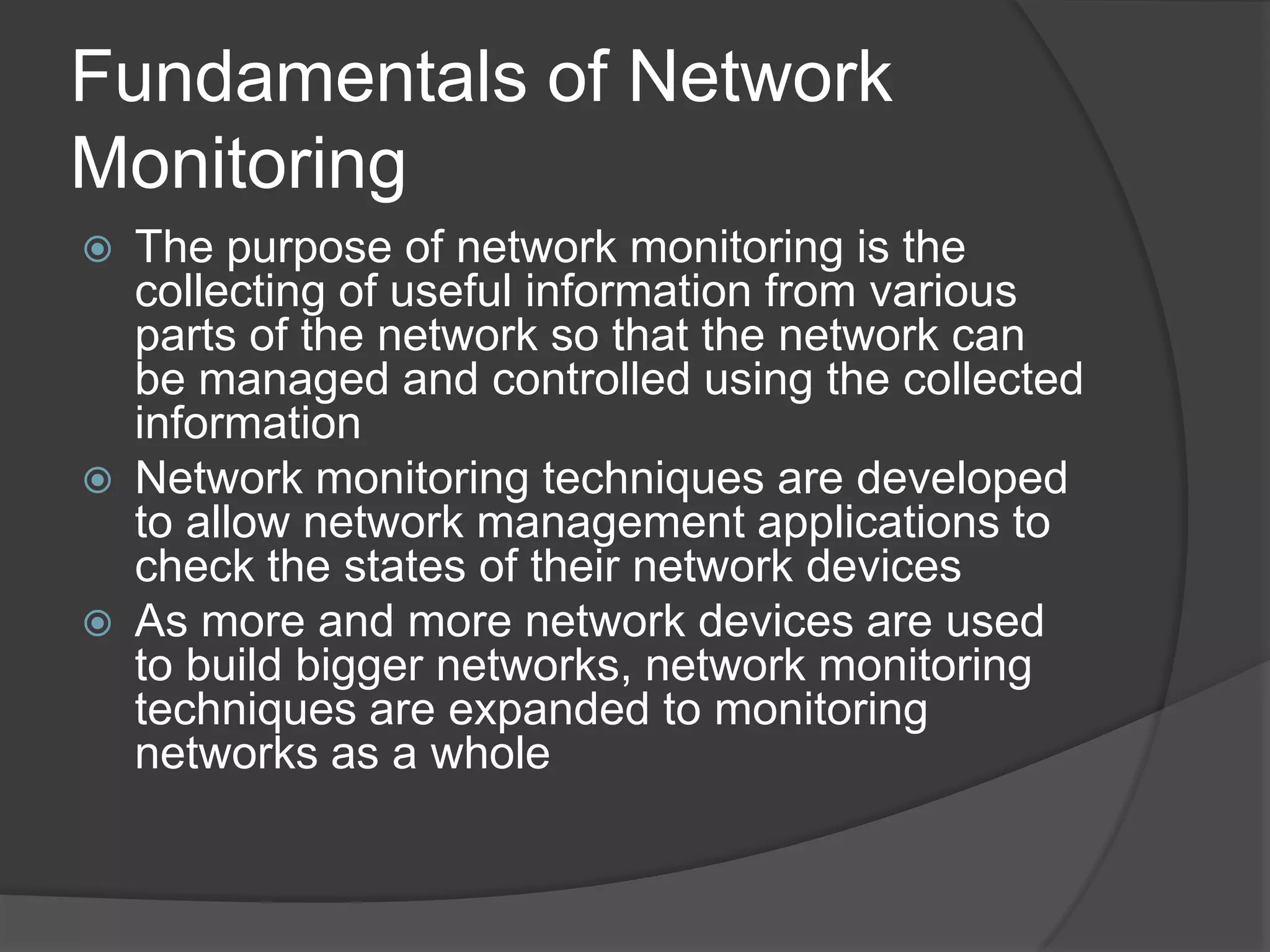 Network monitoring system | PPTX