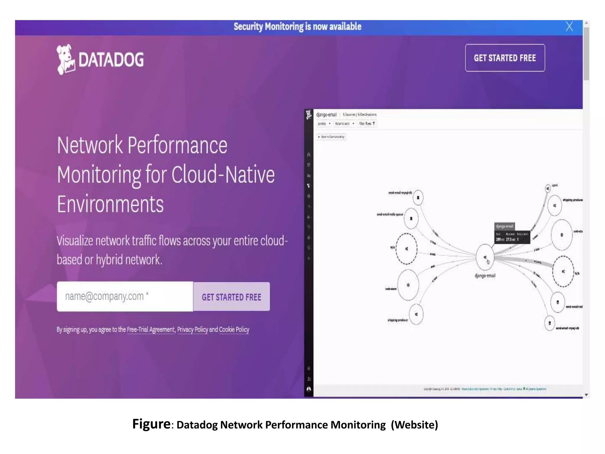 Figure: Datadog Network Performance Monitoring (Website)
 