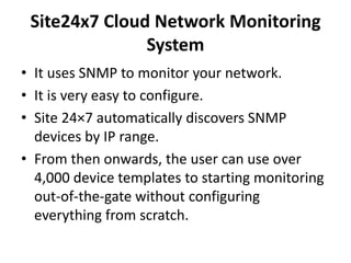 Network monitoring tools | PPTX