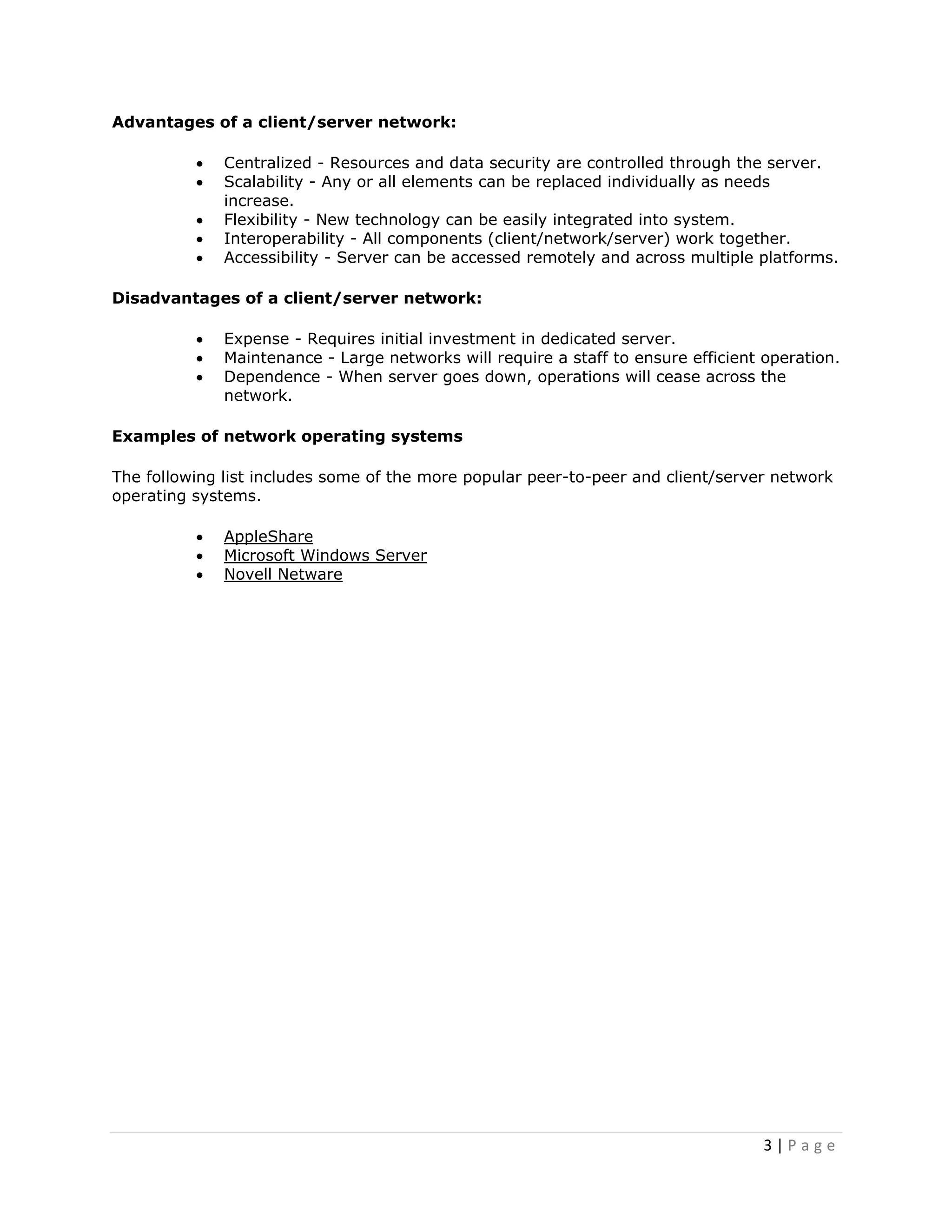 Network Operating System