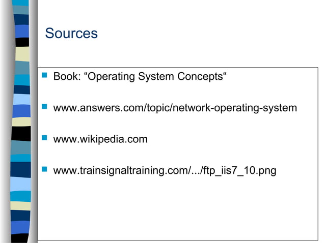 Network operating systems | PPT