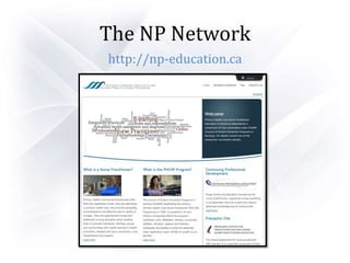 The NP Network
http://np-education.ca
 