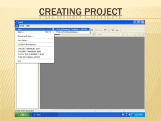 CREATING PROJECT
 
