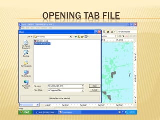 OPENING TAB FILE
 