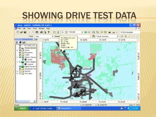 SHOWING DRIVE TEST DATA
 