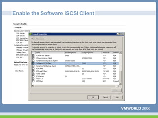 Enable the Software iSCSI Client
 