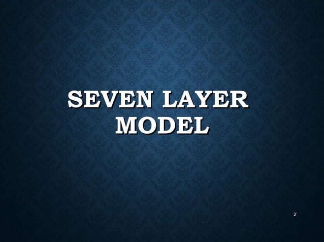 OSI 7 Layer Model | PPT