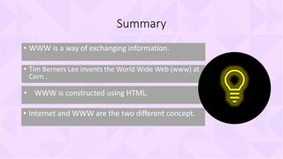 HTTP & WWW | PPTX | Internet | Computing