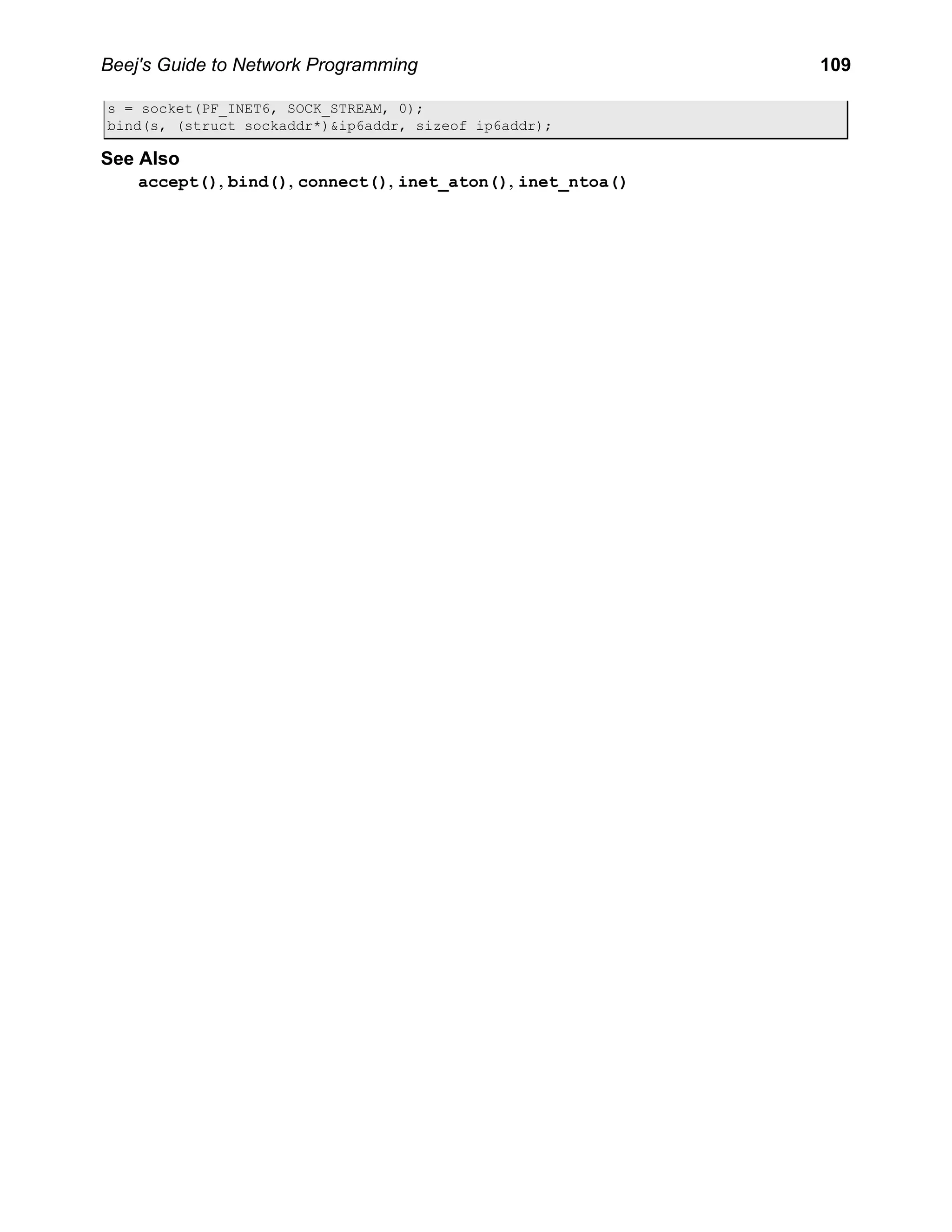 Network Programming