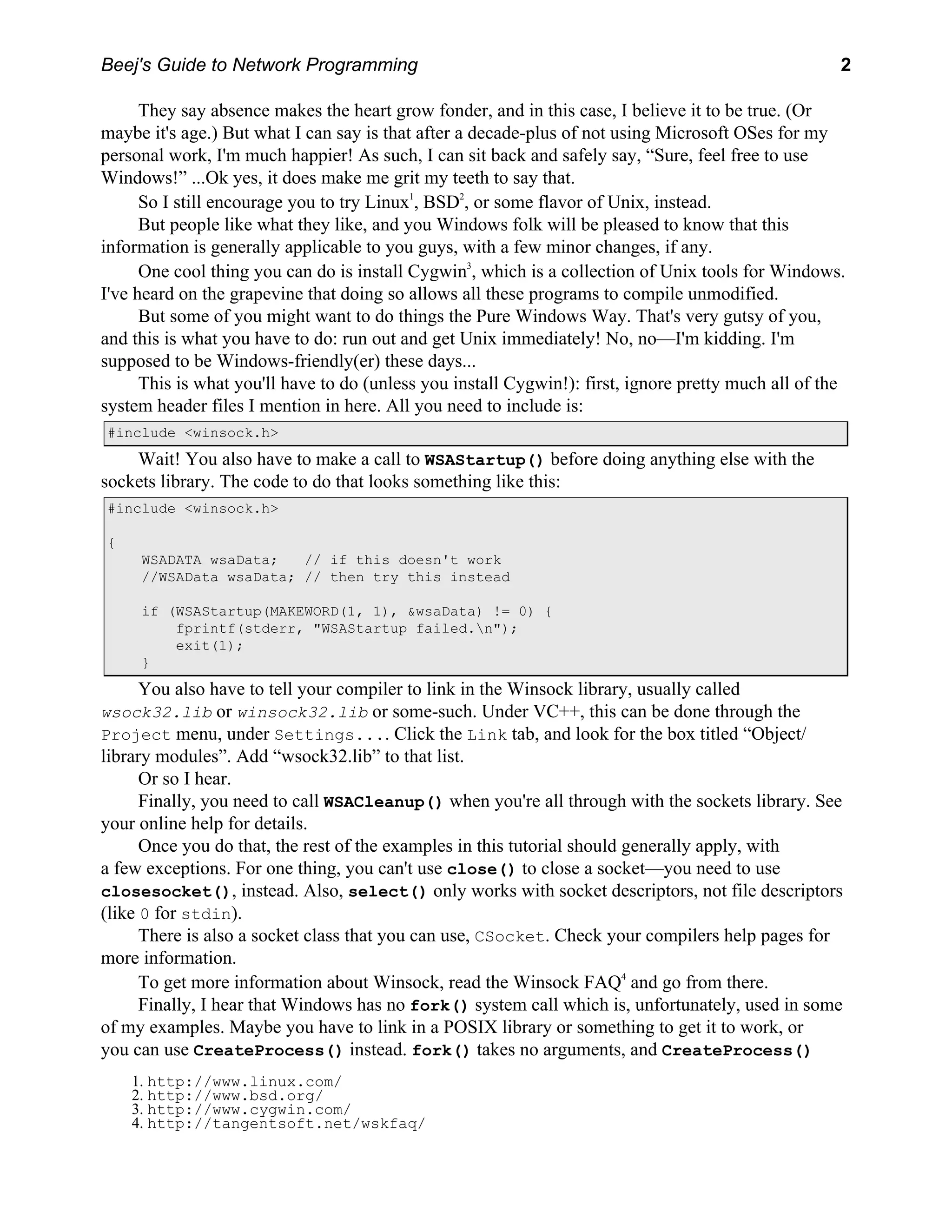 Network Programming