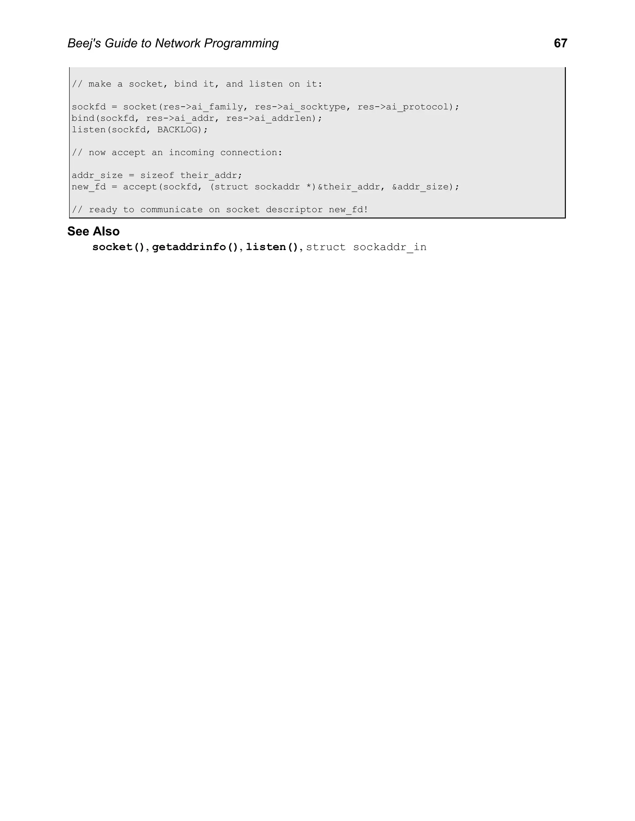 Network Programming
