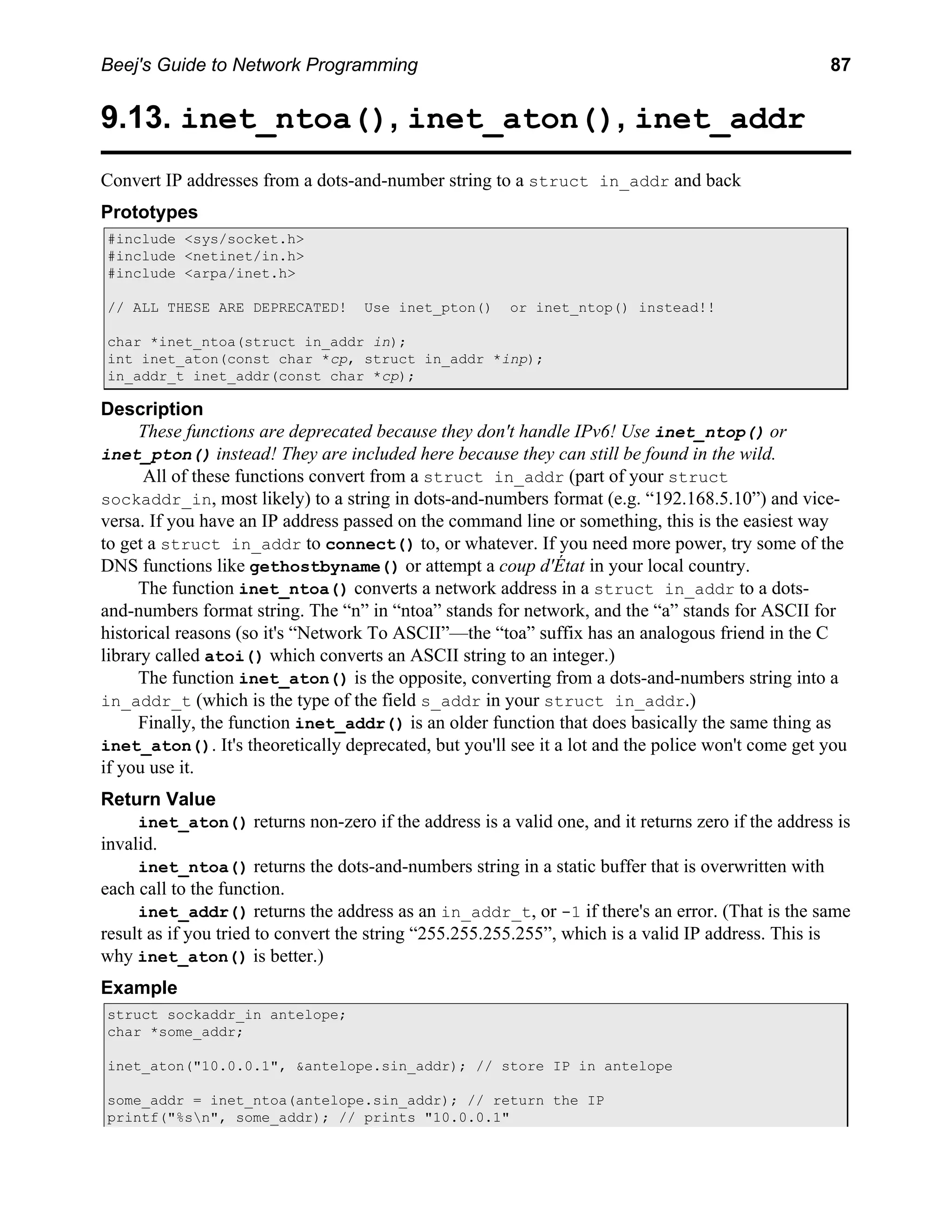 Network Programming